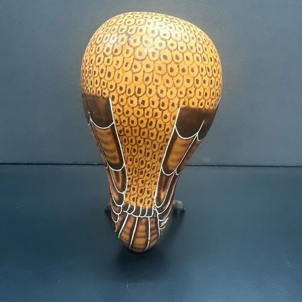 Gourd Owl with Feet /Rattles